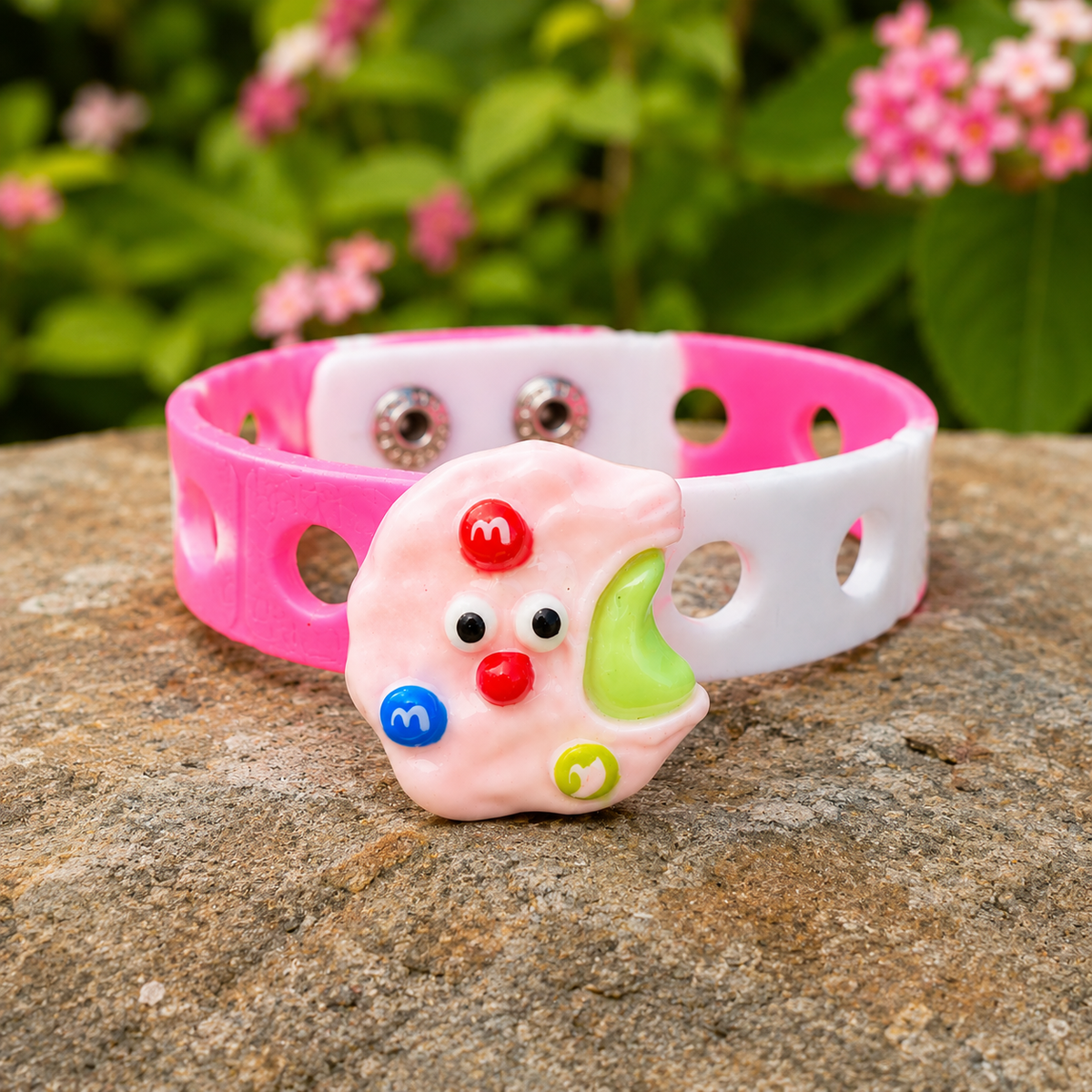 Bring sweet and playful vibes to your little one’s style with the Candy Moon Bracelet! Featuring a cute pink and white adjustable band with a fun candy-inspired moon charm, this bracelet is perfect for everyday wear, birthday gifts 🎁, party favors 🎉, and kids who love colorful accessories. Lightweight, comfortable, and full of personality, it’s designed to make every outfit extra fun and adorable. 💖

SEO Title: