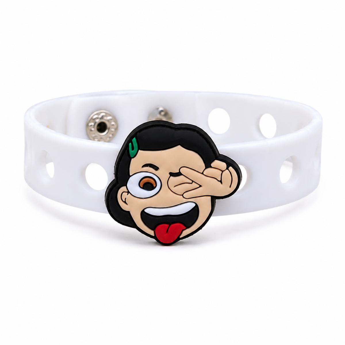 😂 Fun kids bracelet with a goofy emoji-inspired charm and adjustable band. Perfect for gifts 🎁, parties 🎉, and everyday style.