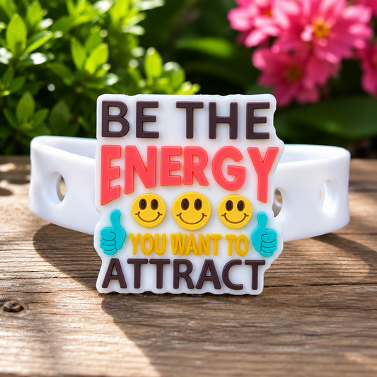 ✨ Stylish manifestation bracelet with a colorful motivational charm and soft adjustable band. Perfect for positive vibes and everyday wear.