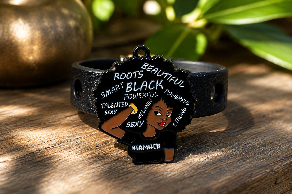 🖤 Empowering statement bracelet featuring bold affirmations and a stylish adjustable black band. Perfect for gifts 🎁 and everyday fashion.