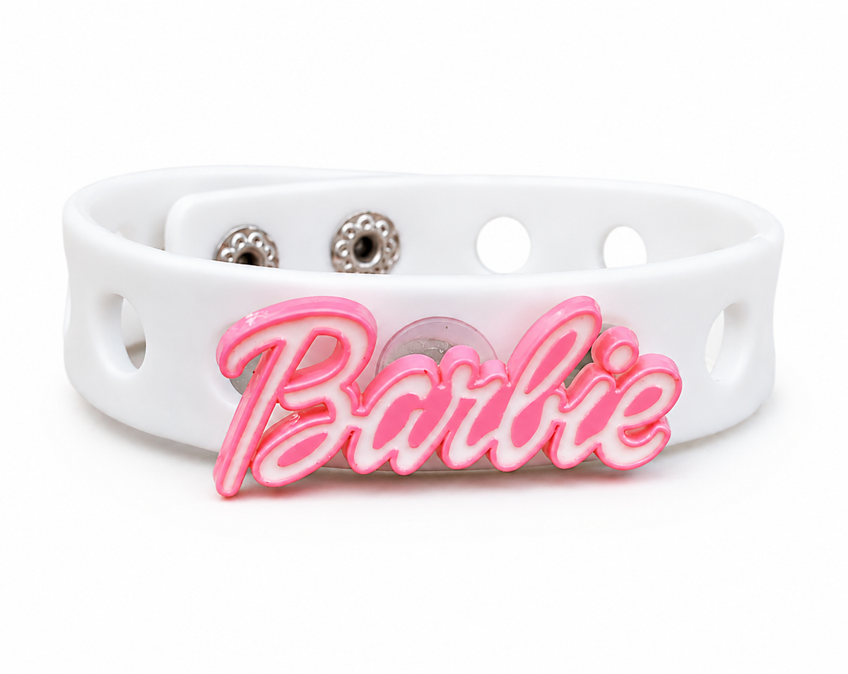 💖 Stylish pink bracelet with a soft adjustable white band. Perfect for gifts 🎁, parties 🎉, and everyday fashion fun.