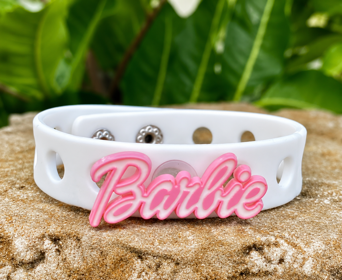 💖 Stylish pink bracelet with a soft adjustable white band. Perfect for gifts 🎁, parties 🎉, and everyday fashion fun.